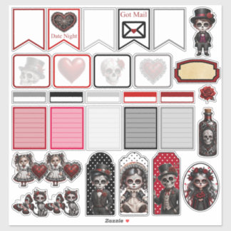 Sticker Crânes de Sucre Dark Romance 1