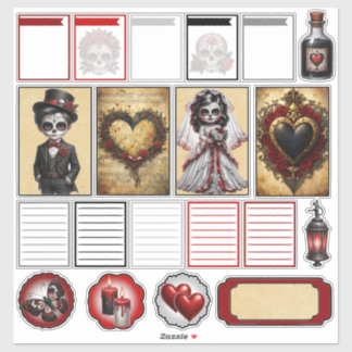 Sticker Crânes de Sucre Dark Romance 2