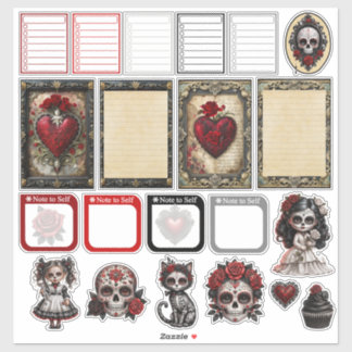 Sticker Crânes de Sucre Dark Romance 3