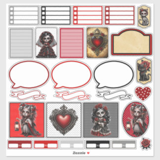 Sticker Crânes de Sucre Dark Romance 4