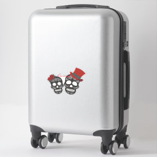Sticker Crânes noirs Duo Thunder_Cove