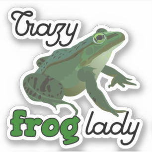 Sticker Crazy Frog Lady Frog cadeaux amoureux