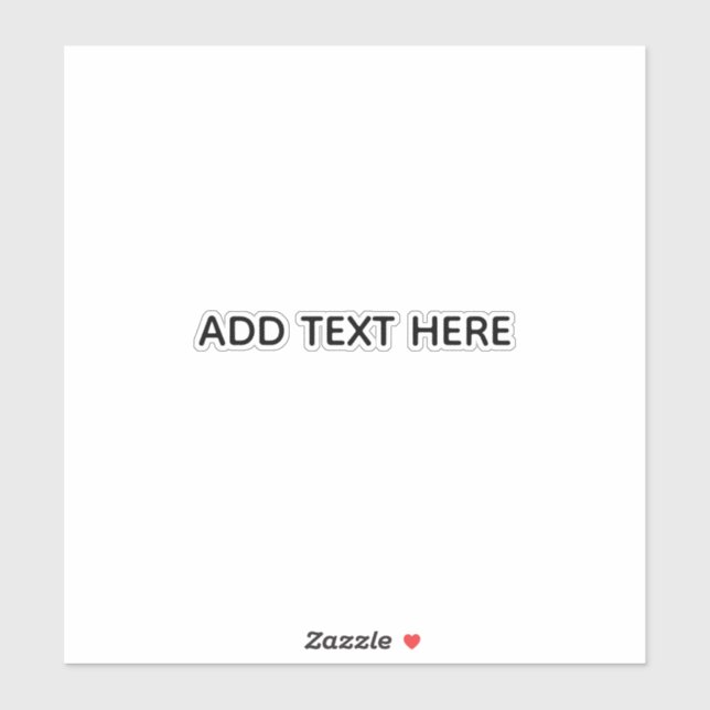 Sticker Create Your Own White  (Feuille)