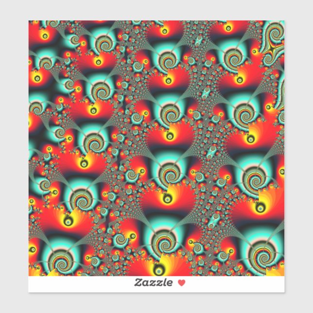 Sticker Création d'un réseau coloré (Feuille)