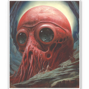 Sticker Créature Alien Sci-fi Horreur Art