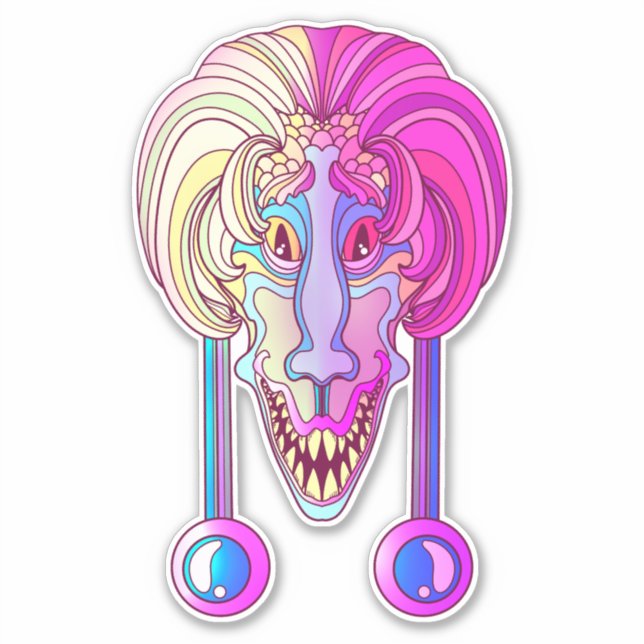 Sticker Créature dinosaure (Devant)