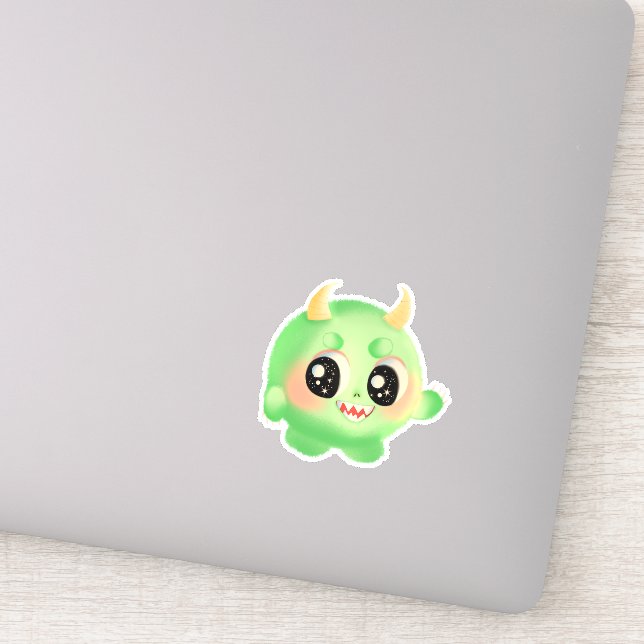 Sticker Créature monstre conviviale (Détail)