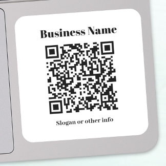 Sticker Créer votre propre code QR | Noir et blanc