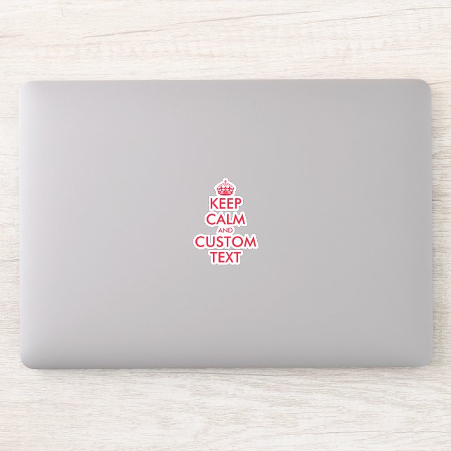 Sticker Créez votre propre amusant garder calme autocollan (Ordinateur)