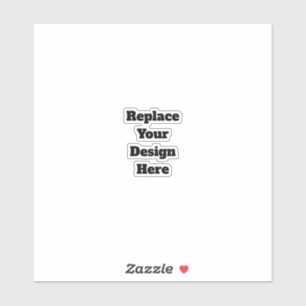 Sticker Créez votre propre blanc