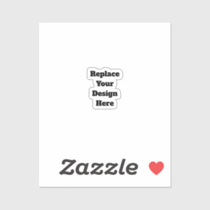 Sticker Créez votre propre blanc 