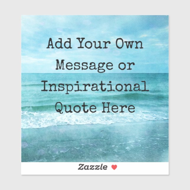 Sticker Créez Votre Propre Citation Inspirante Motivationn (Feuille)
