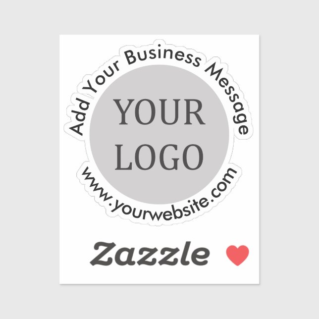 Sticker Créez votre propre logo d'entreprise simple (Feuille)