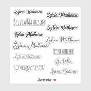 Sticker Créez Votre Propre Nom Design Moderne