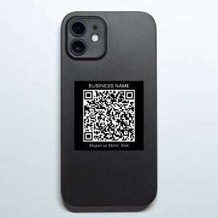 Sticker Créez votre propre QR Code noir promotionnel
