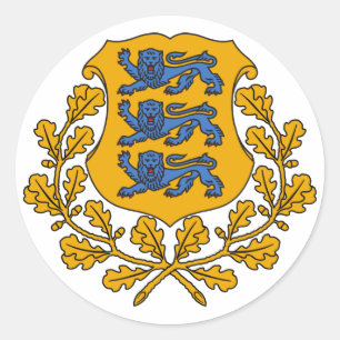 Sticker - Crête Estonienne/Eesti Vapp