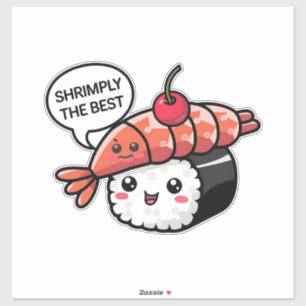 Sticker creuser le meilleur kawaii sushi