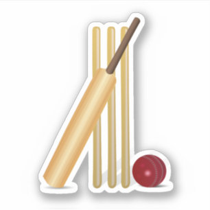 Sticker Cricket, wicket et ballon