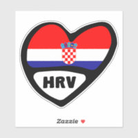 Croatie Code Pays Drapeau Coeur Hrvatska HRV