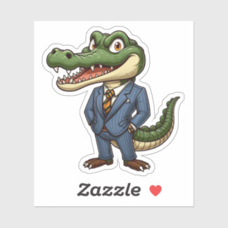 Sticker crocodile, animal patron