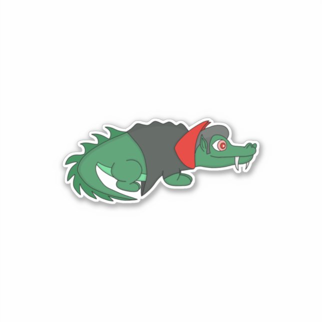 Sticker Crocodile de Vampire (Devant)