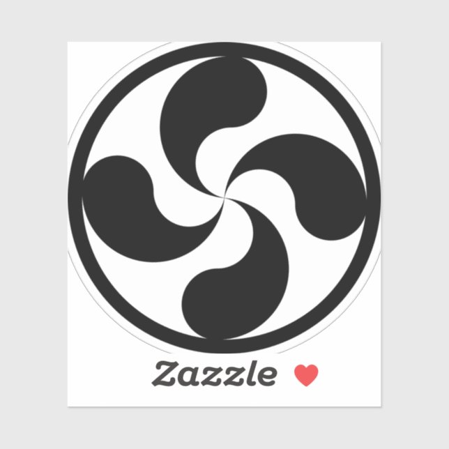 Sticker croix Basque (Feuille)