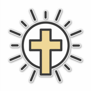 Sticker Croix chrétienne simple