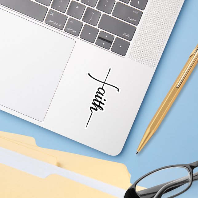 Sticker Croix de foi élégante (Créateur téléchargé)