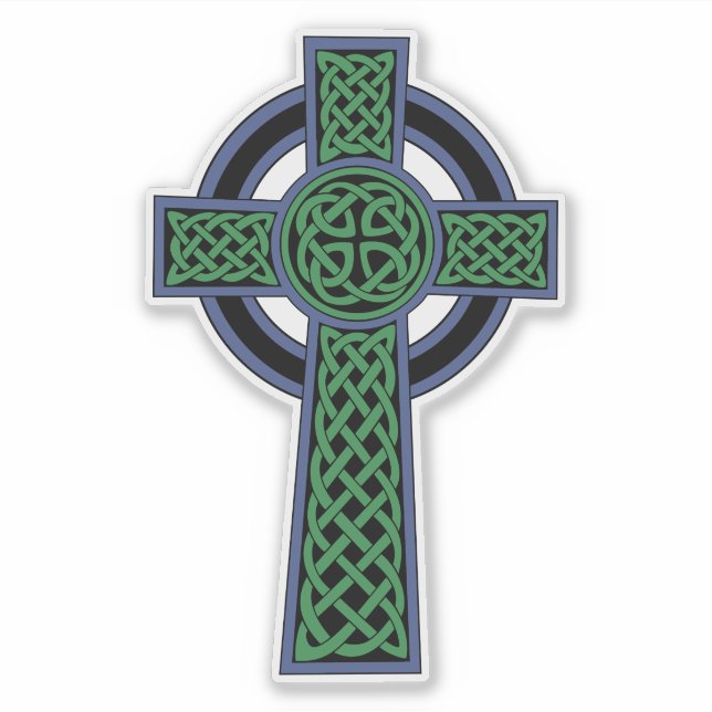 Sticker Croix du noeud celtique irlandais (Devant)