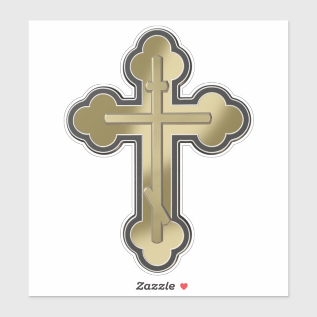 Sticker Croix orthodoxe (Feuille)