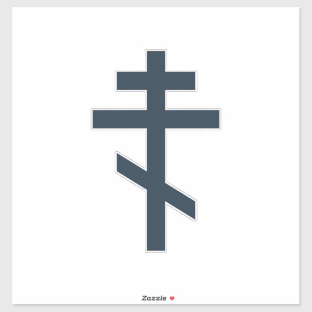 Sticker Croix orthodoxe russe (Feuille)