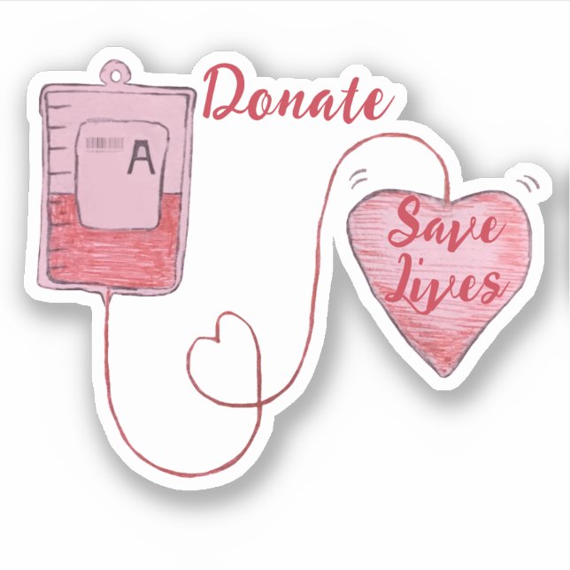 Sticker Croquis de prise de sang (Devant)