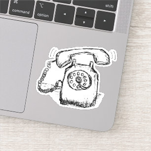 Sticker Croquis de téléphone sonore