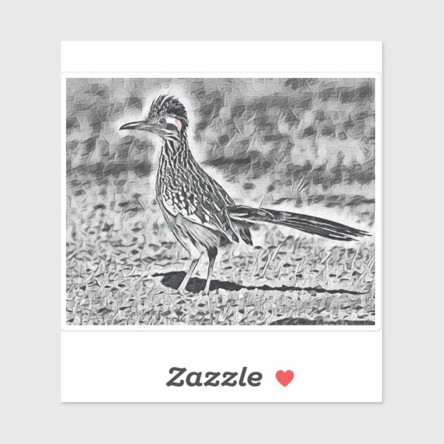 Sticker Croquis Roadrunner (Feuille)