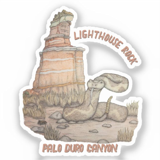 Sticker Crotale de Lighthouse Rock (Recto)