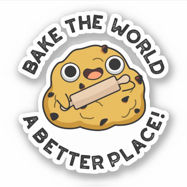 Sticker Cuire Le Monde Un Meilleur Endroit De Poulet Dur P (Devant)