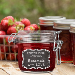 Sticker Cuisine en tableau noir NAME Maison faite avec amo