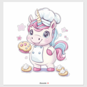 Sticker Cuisinier Boulanger Licorne (1)