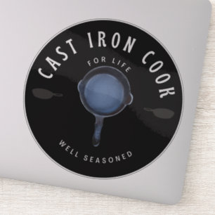 Sticker Cuisinière en fer fondu pour la vie bien assise