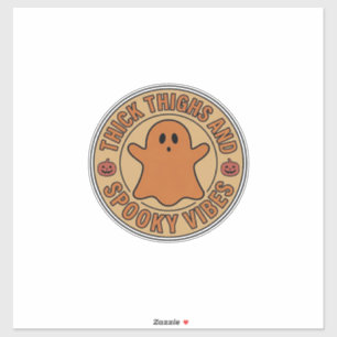Sticker Cuisses Épaisses et Vibes Effrayantes Tee Ghost Ha