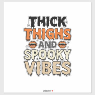 Sticker Cuisses Épaisses et Vibes Sombres Design Halloween