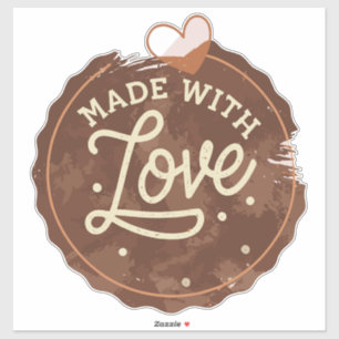 Sticker Cuit Avec Coeur D'Amour