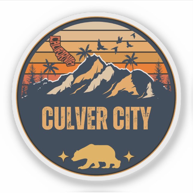Sticker Culver City, Californie (Devant)