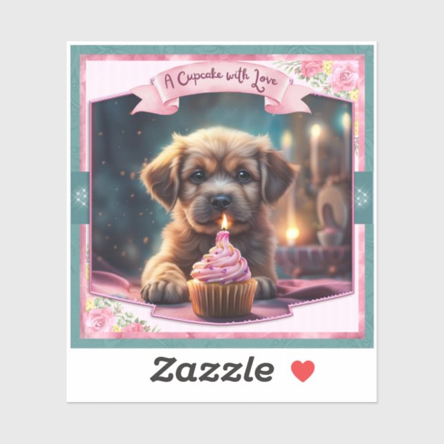 Sticker Cupcake (Feuille)