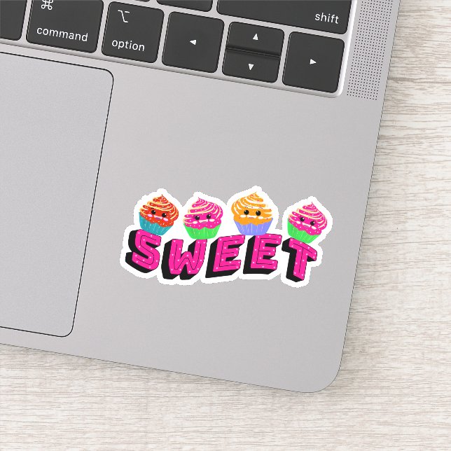 Sticker cupcakes mignons (Détail)