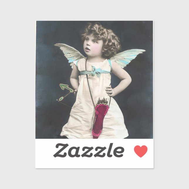 Sticker Cupidon en colère (Feuille)