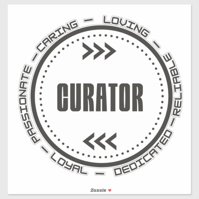 Sticker Curateur Extraordinaire (Feuille)