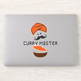 Sticker Curry Master, Love Cuisine, épicé de nourriture ch