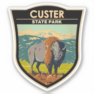 Sticker Custer State Park South Dakota American Bison