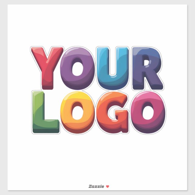 Sticker Custom Logo|Upload Your Logo | Business & Brand  (Feuille)